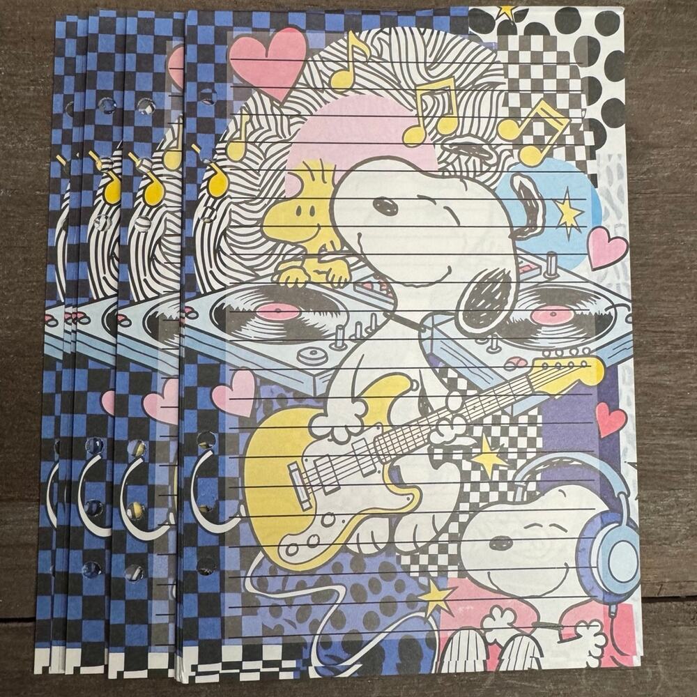 Peanuts Snoopy Size A5 Refill Paper (50 Sheets)
